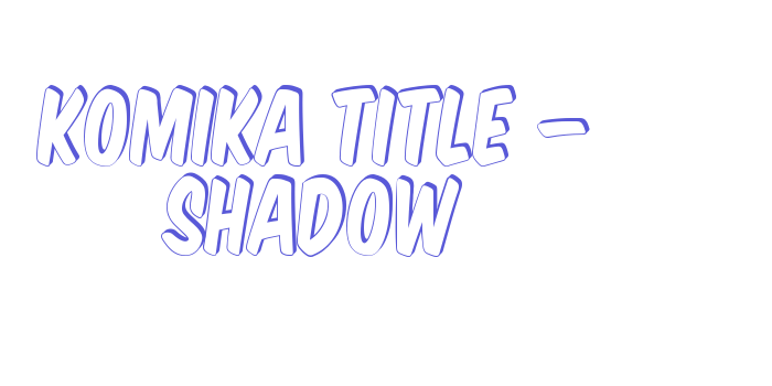 Komika Title – Shadow Font Download