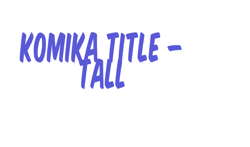 Komika Title – Tall Font