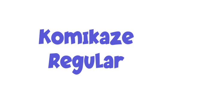 Komikaze Regular Font Download