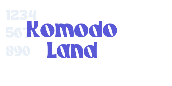 Komodo Land font free