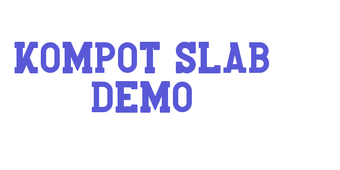 Kompot Slab Demo Font Download