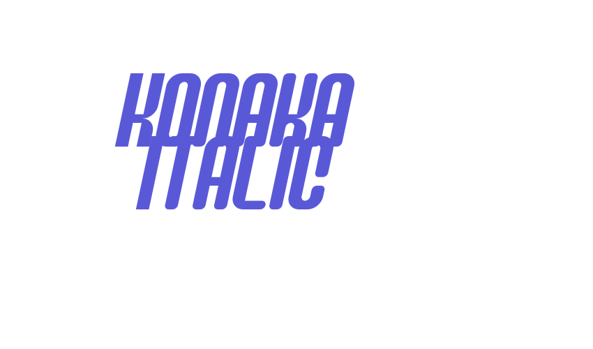 Konaka Italic Font