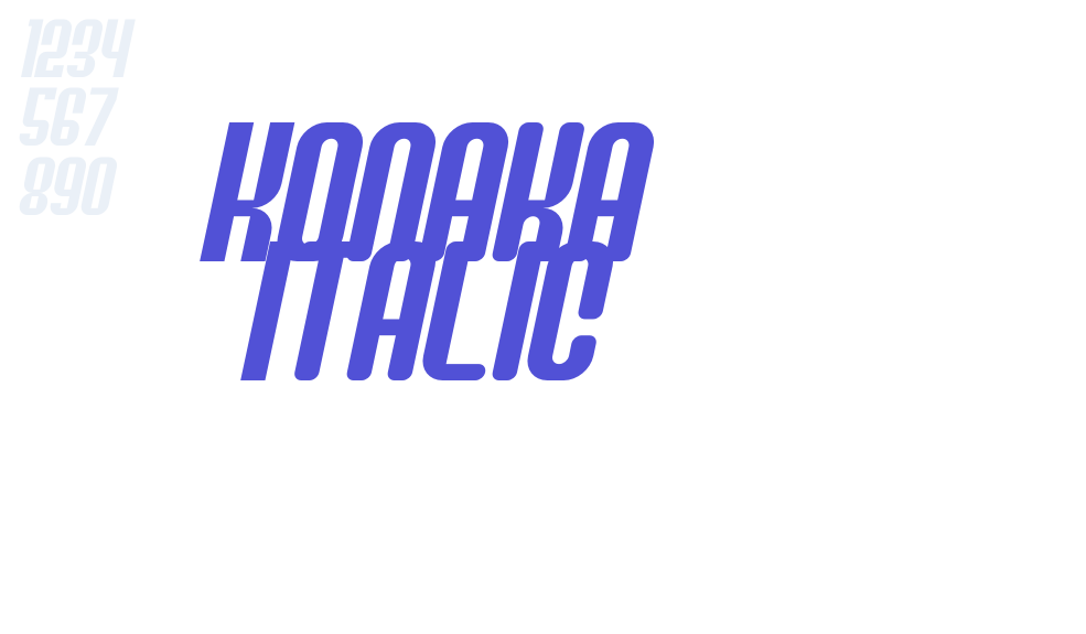 Konaka Italic-font-download