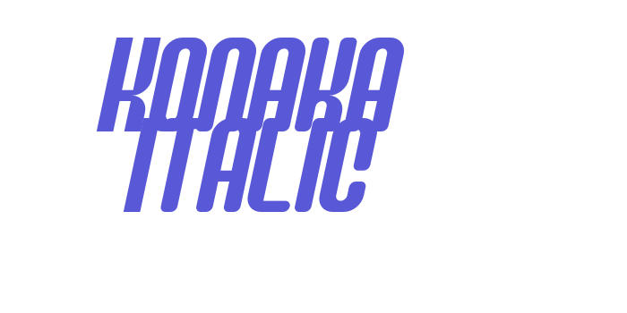 Konaka Italic Font