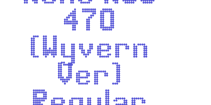 Kone KSS 470 (Wyvern Ver) Regular Font