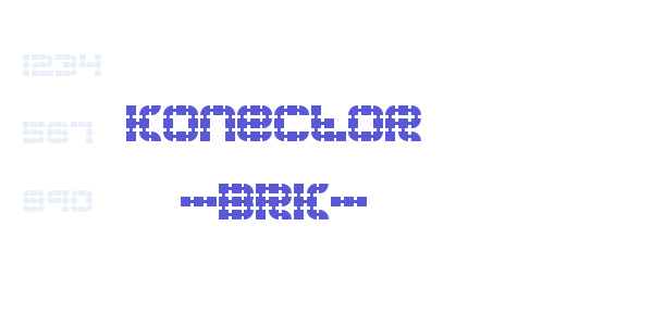 Konector -BRK- font free