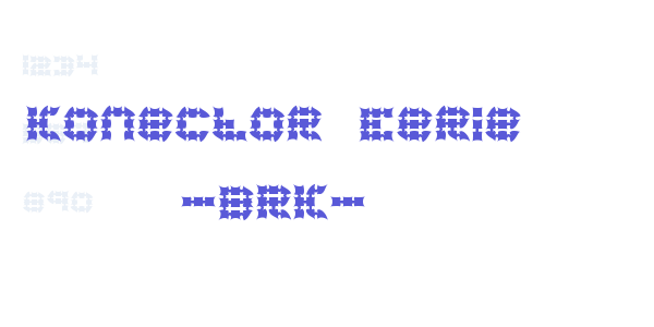 Konector Eerie -BRK- font free