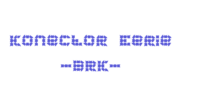 Konector Eerie -BRK- Font Download