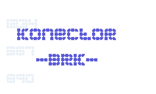 Konector -BRK- Font