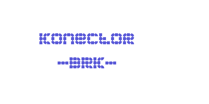 Konector -BRK- Font Download