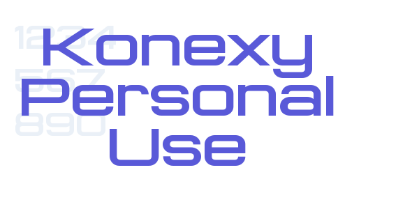 Konexy Personal Use font free