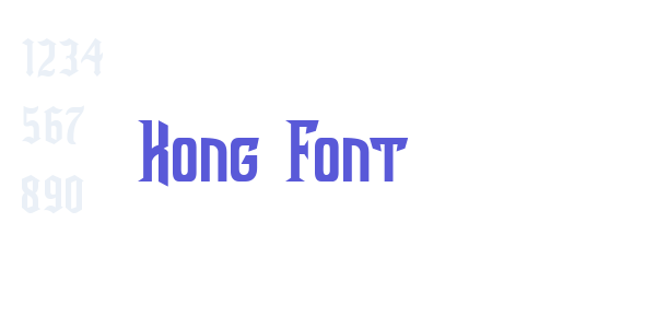 Kong Font font