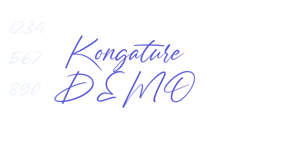 Kongature DEMO font free