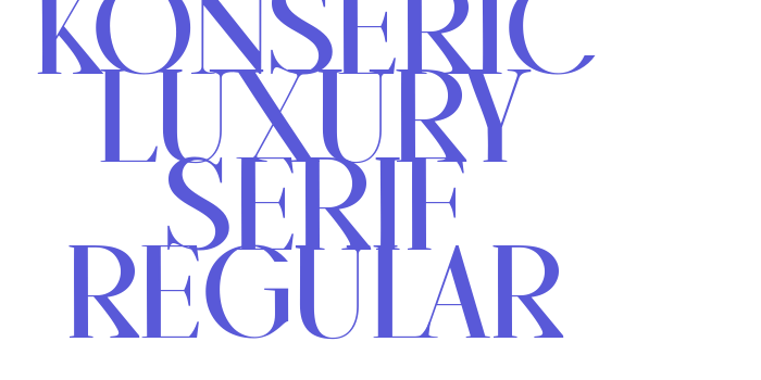 Konseric Luxury Serif Regular Font Download