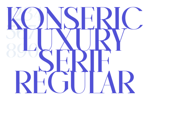 Konseric Luxury Serif Regular
