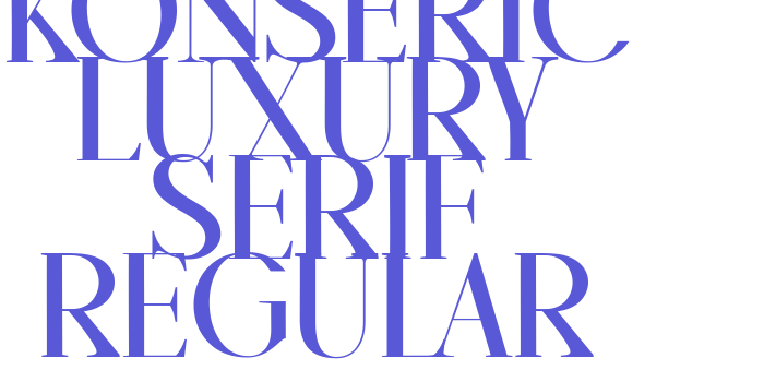 Konseric Luxury Serif Regular Font