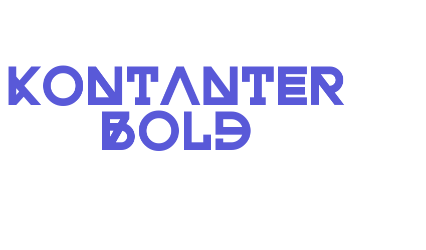 Kontanter Bold Font