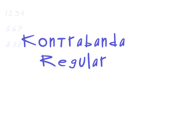 Kontrabanda Regular font