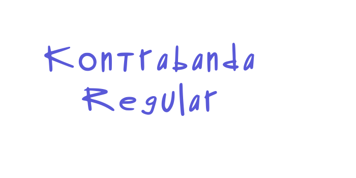 Kontrabanda Regular Font Download