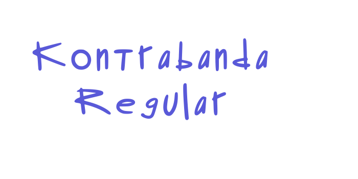 Kontrabanda Regular Font