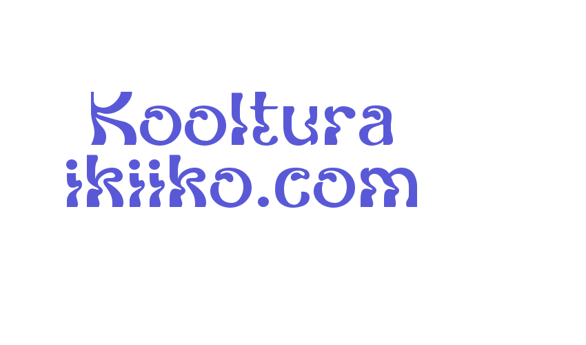 Kooltura ikiiko.com Font