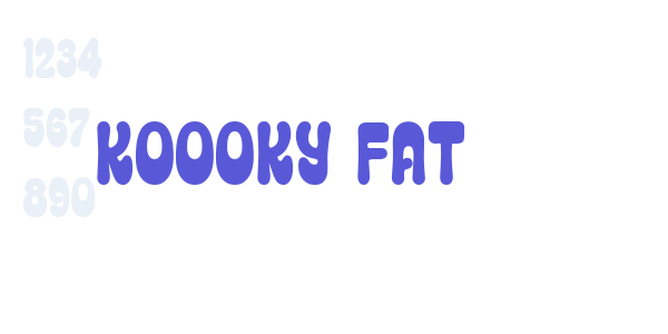 Koooky Fat font