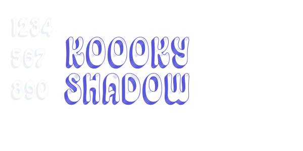 Koooky Shadow font