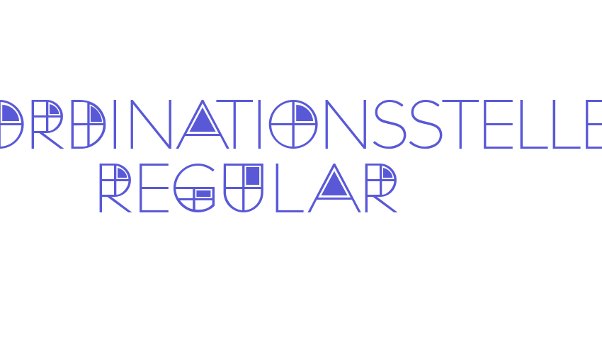 Koordinationsstelle Regular Font Download