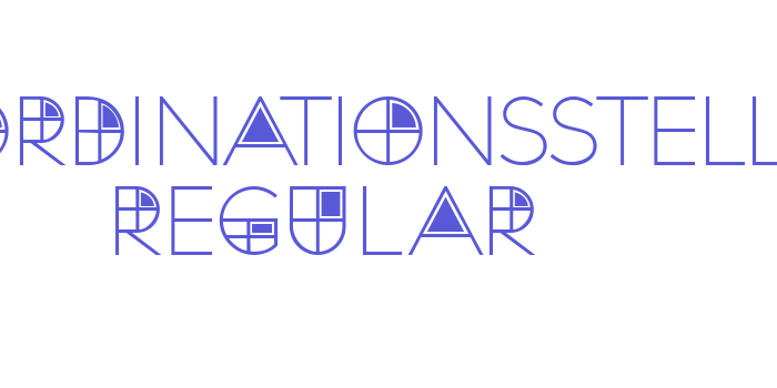 Koordinationsstelle Regular Font Download