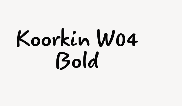 Koorkin W04 Bold Font