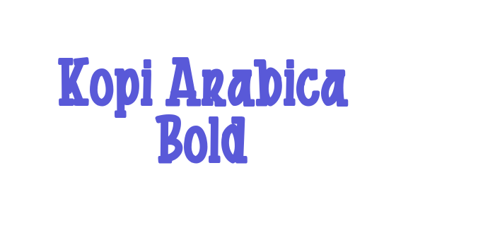 Kopi Arabica Bold Font Download