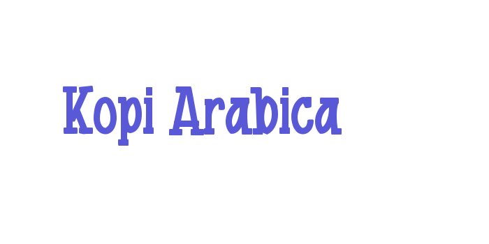 Kopi Arabica Font