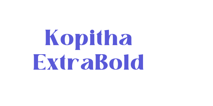 Download Kopitha ExtraBold Font