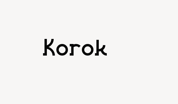 Korok Font