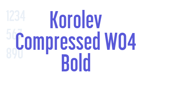 Korolev Compressed W04 Bold font