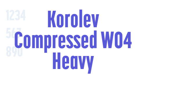 Korolev Compressed W04 Heavy font