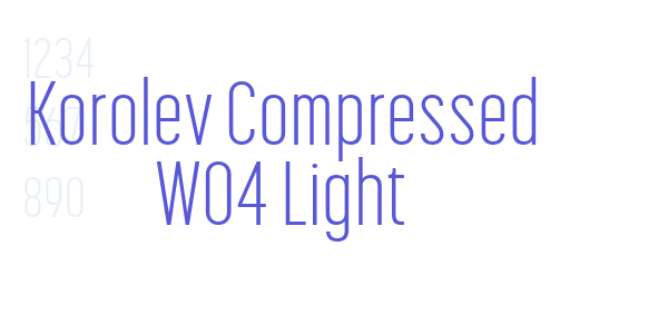 Korolev Compressed W04 Light font