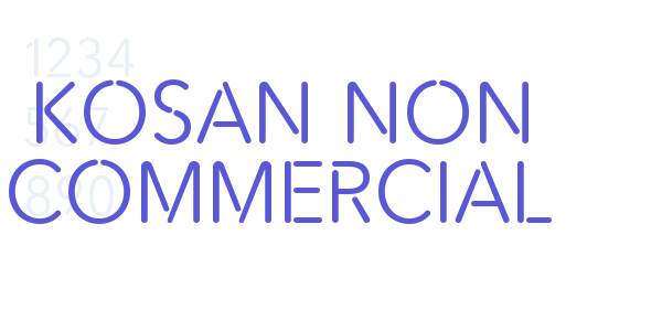 Kosan Non Commercial font free