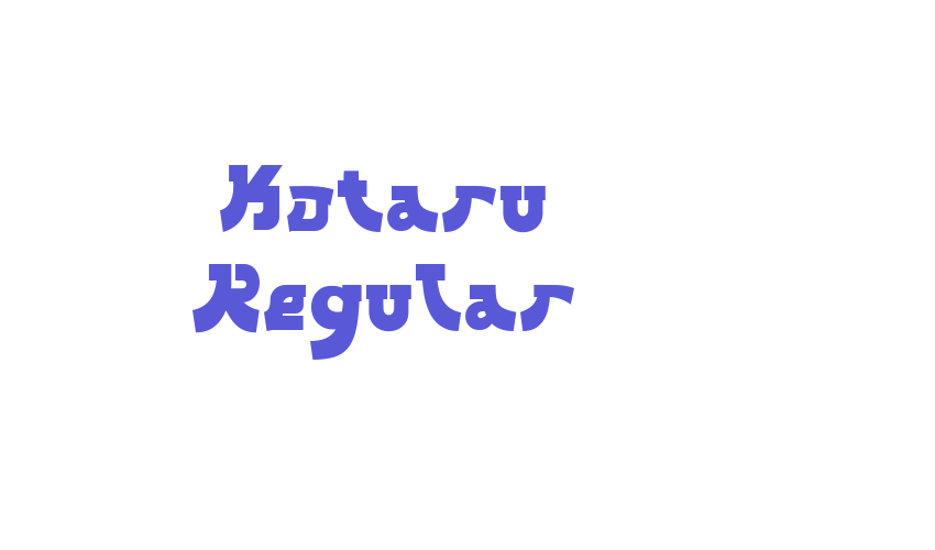 Kotaru Regular Font Download