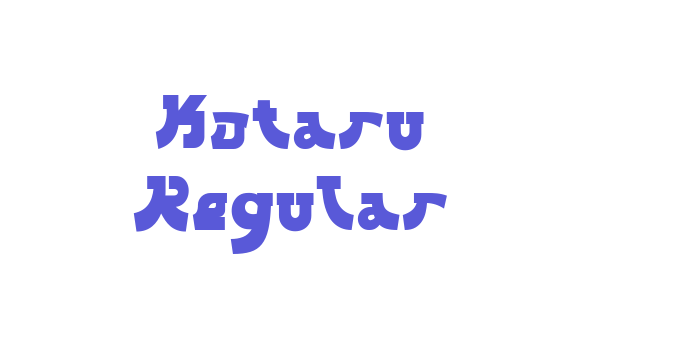 Kotaru Regular Font Download