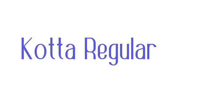 Kotta Regular Font