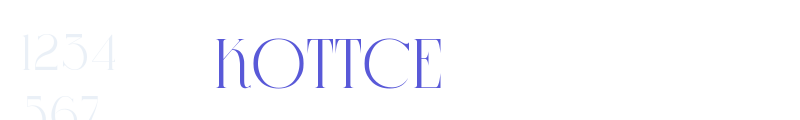 Kottce font