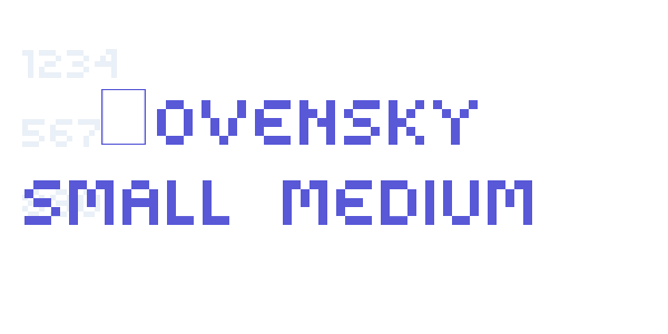 Kovensky small medium font