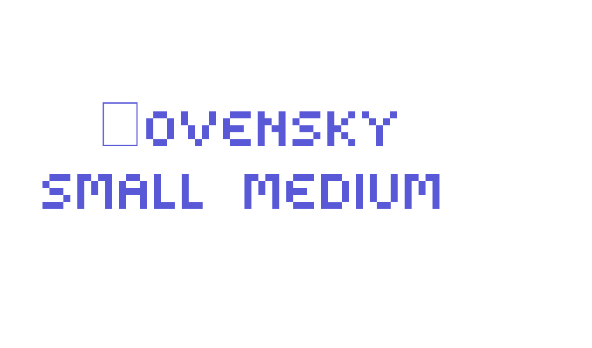 Kovensky small medium Font Download