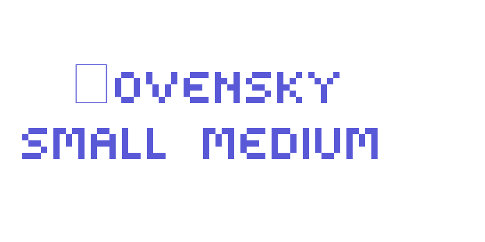 Kovensky small medium Font Download