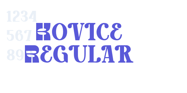 Kovice Regular font