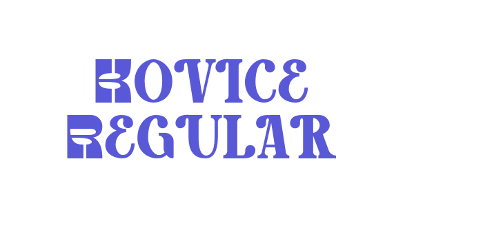 Kovice Regular Font Download