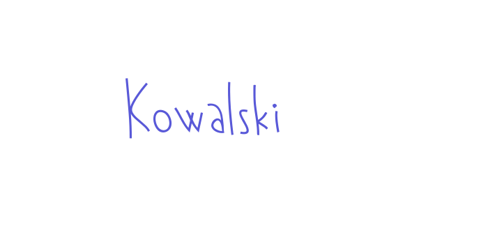 Kowalski Font Download