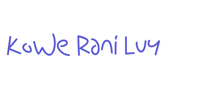 Kowe Rani Luy Font Download