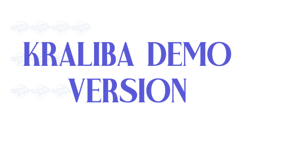 Kraliba DEMO VERSION font